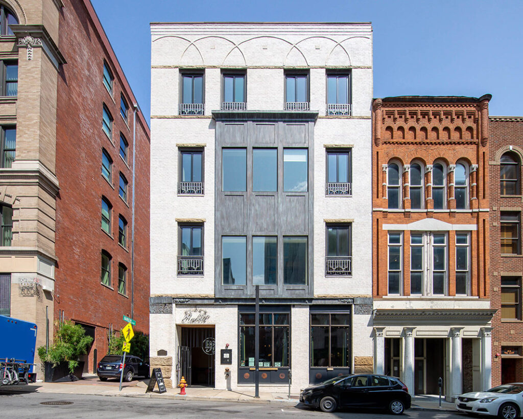 printers alley lofts front entrance nashville tn